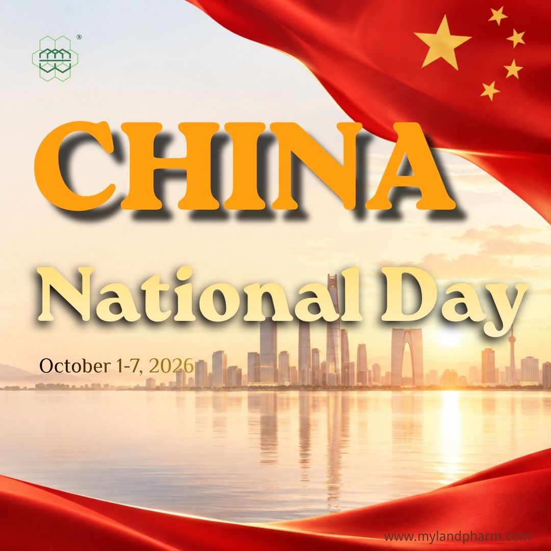 Happy China national day. Best wishes from Myland Pharm.